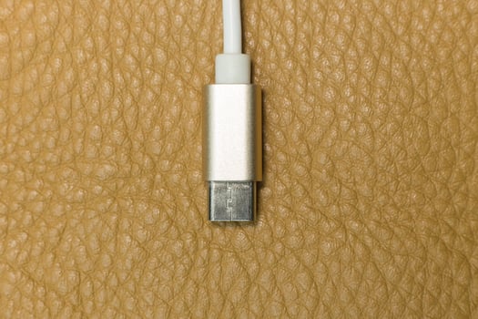 cable usb type c it connection device close up image. photo