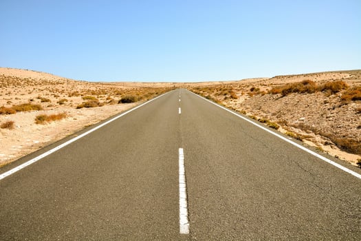 Scenic road view photo