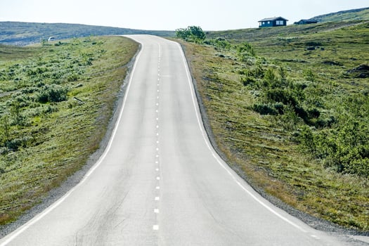 Scenic road view photo