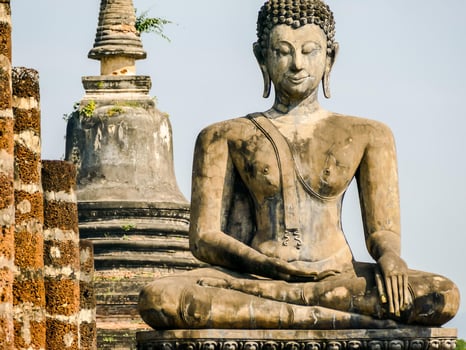 Ancient temple in Thailand photo