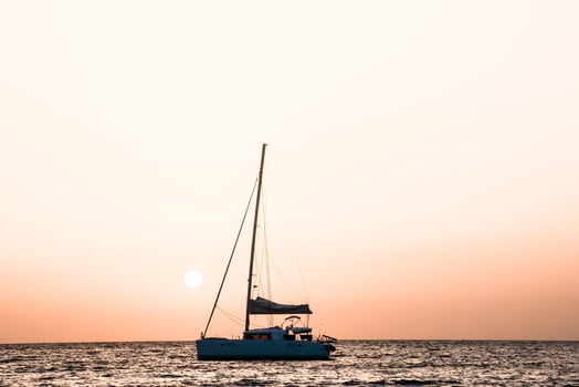 A boat on the sea photo