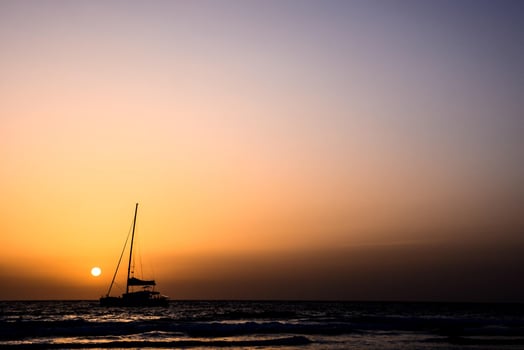 A beautiful sunset view photo