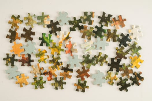 Small puzzle pieces photo
