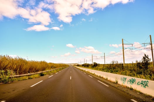 Road in the countryside photo
