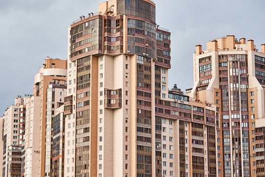 View of modern building in a city landscape photo