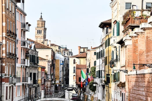 Buildings in the city photo