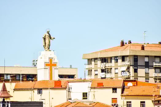 Buildings in the city photo