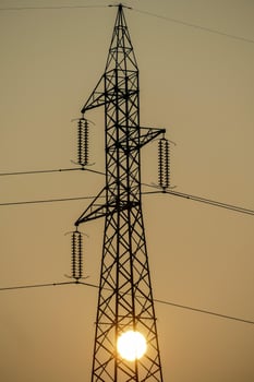 Detail of an electricity pole photo