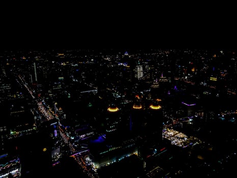 Aerial view of the city photo