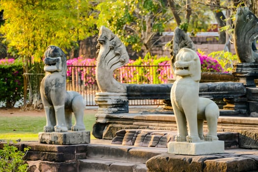 Ancient temple in Thailand photo