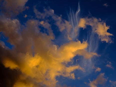 Clouds in the sky photo
