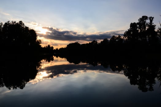Scenic river view photo