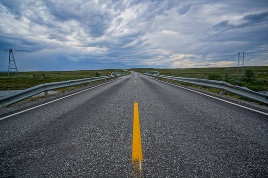 Road in the countryside photo