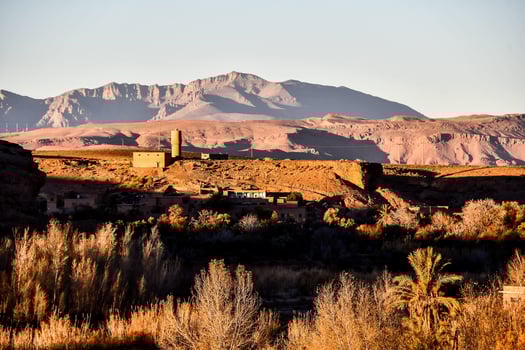 Scenic mountain landscape photo