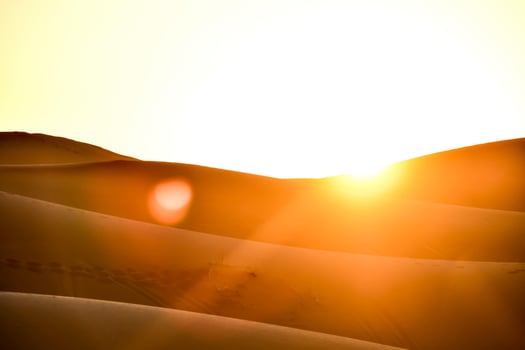 Desert landscape in Morocco photo