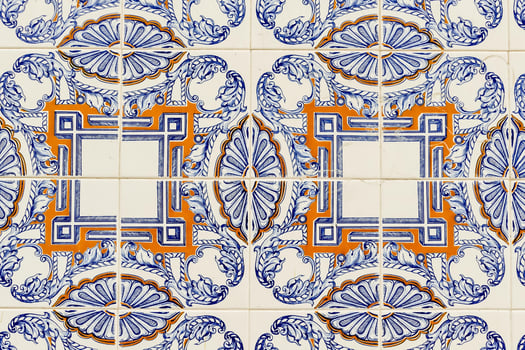 Tile pattern in Lisbon, Portugal photo