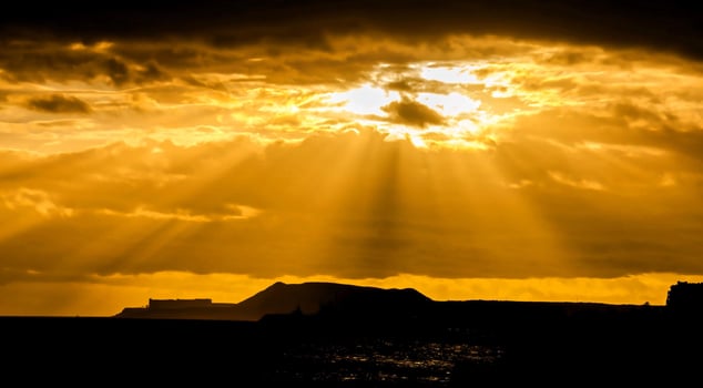 Beautiful sunset view photo