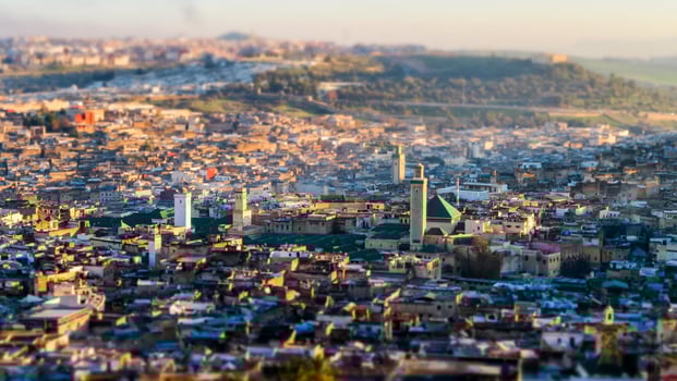 View of Marrakech, Morocco photo