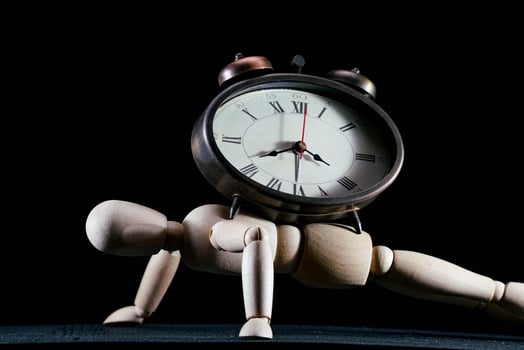 Mannequin on dark background photo
