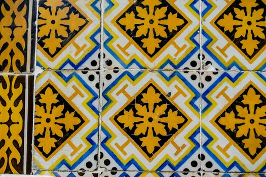 Ornate tile pattern photo