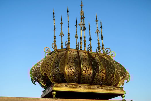 Intricate gold facade photo