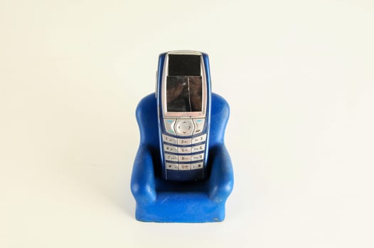 Old cellphone close-up photo