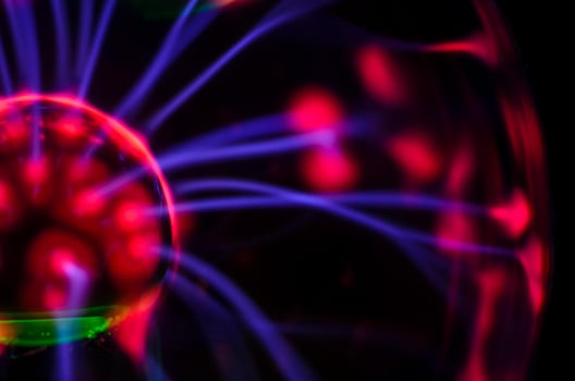 Energy ball close-up photo