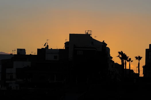 Colourful sky at sunset photo