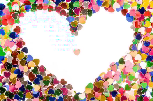 Heart shaped background photo