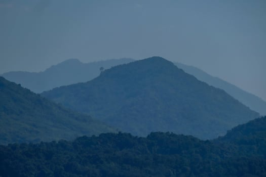 Rural landscape in East Asia photo