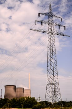 Telephone tower view photo