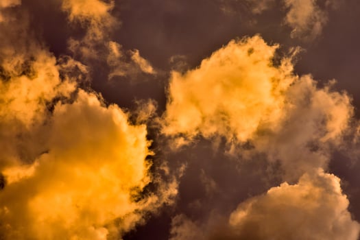 Colourful sunset sky photo