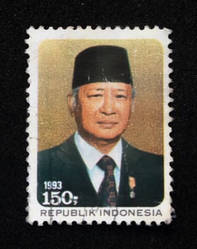 Sidoarjo, Jawa timur, Indonesia, 2022 - Philately with the theme of the Indonesian President, Mr. Suharto photo