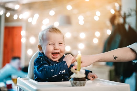First birthday of a little boy photo