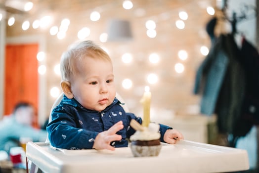 First birthday of a little boy photo