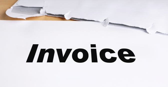 invoice on desk photo