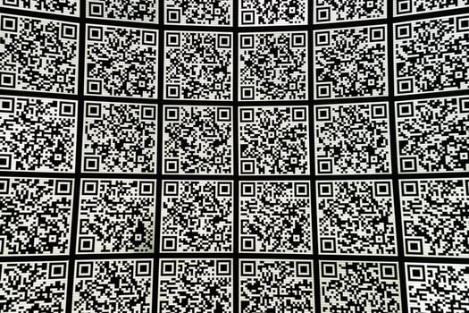 close up of QR code abstract bacground. Hi tech backdrop photo