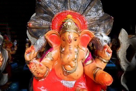 Happy Ganesh Chaturthi festival, Lord Ganesha statue photo