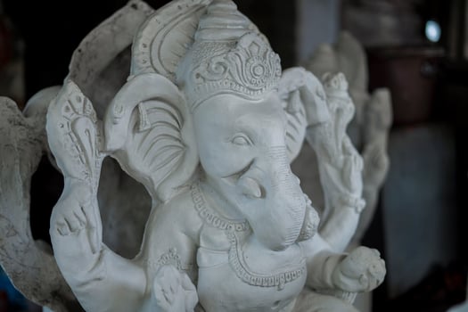 Happy Ganesh Chaturthi festival, Lord Ganesha statue photo