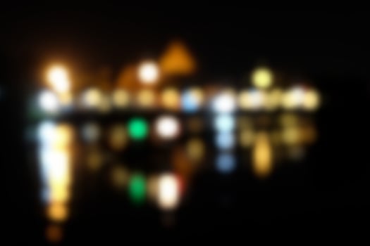 Abstract blur several color of light bokeh. For use as background, wallpaper, copy space. Celebration or holiday or Christmas or new year or night life concept photo