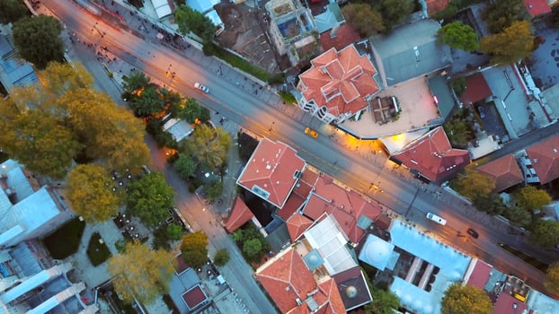 aerial photography of the city photo