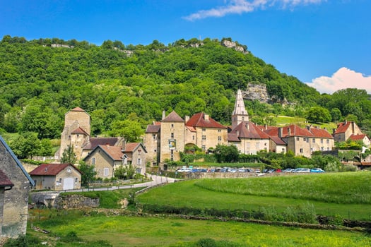 Monastery in the french Jura Mountains photo