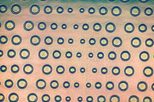 Circular holographic patterns background, copper and pink photo