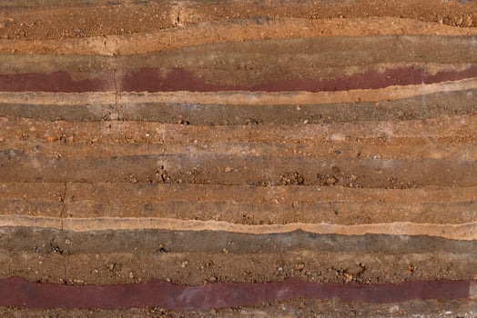 Background texture of stone layer wall. photo
