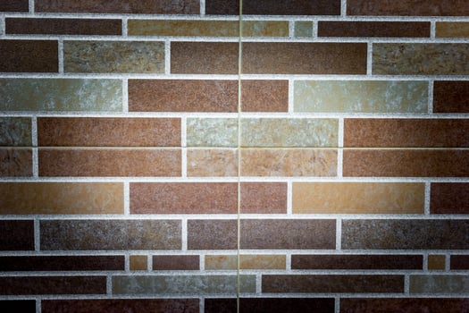 Brown and Gray Bricks Wall Pattern photo