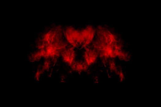 Textured Smoke, Abstract red photo