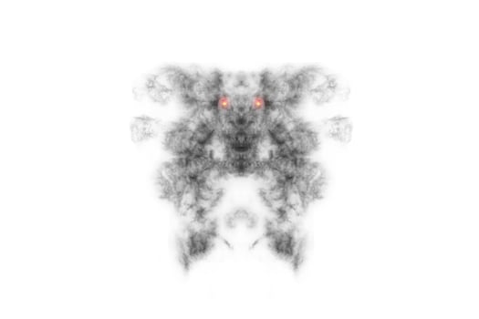 Textured Smoke,Abstract black,isolated on white background photo