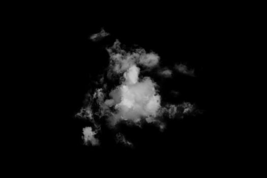 Textured Smoke,Abstract black,isolated on black background photo