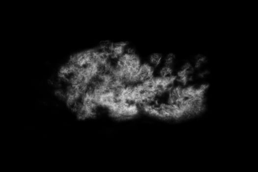 Textured Smoke,Abstract black,isolated on black background photo
