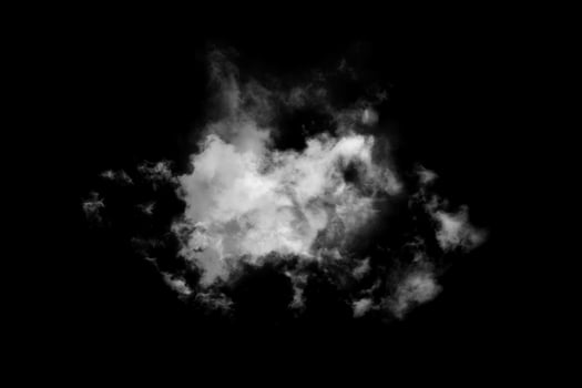 Textured Smoke,Abstract black,isolated on black background photo